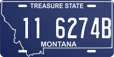MT license plate 116274B