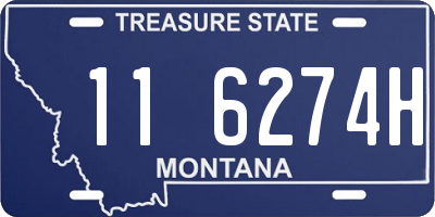 MT license plate 116274H