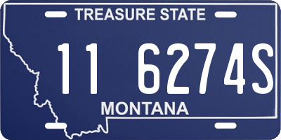 MT license plate 116274S