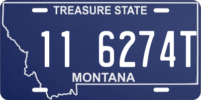 MT license plate 116274T