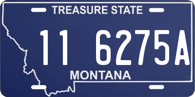 MT license plate 116275A