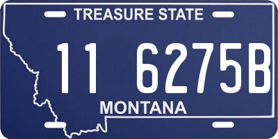 MT license plate 116275B
