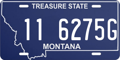 MT license plate 116275G