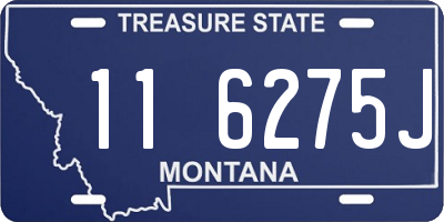 MT license plate 116275J
