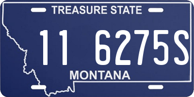 MT license plate 116275S