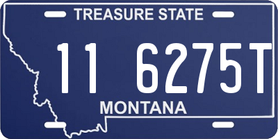 MT license plate 116275T