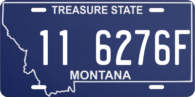 MT license plate 116276F