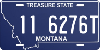 MT license plate 116276T
