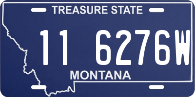 MT license plate 116276W