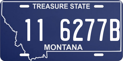 MT license plate 116277B