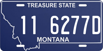 MT license plate 116277D