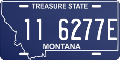 MT license plate 116277E