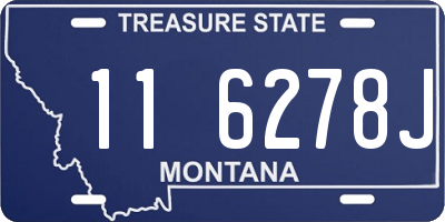 MT license plate 116278J