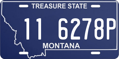 MT license plate 116278P