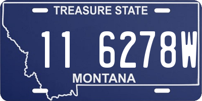 MT license plate 116278W