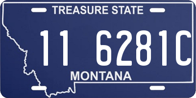 MT license plate 116281C