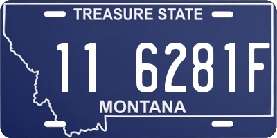 MT license plate 116281F
