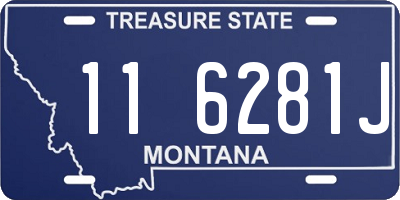 MT license plate 116281J