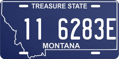 MT license plate 116283E