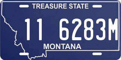 MT license plate 116283M
