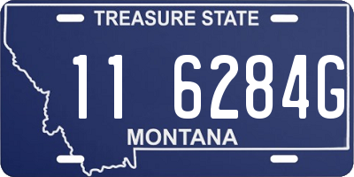 MT license plate 116284G