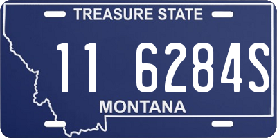 MT license plate 116284S
