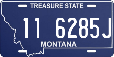 MT license plate 116285J