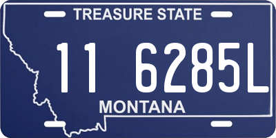 MT license plate 116285L