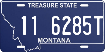 MT license plate 116285T