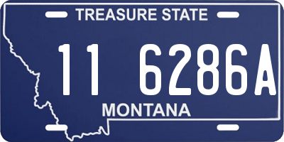 MT license plate 116286A
