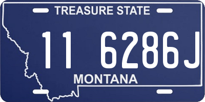 MT license plate 116286J