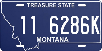 MT license plate 116286K