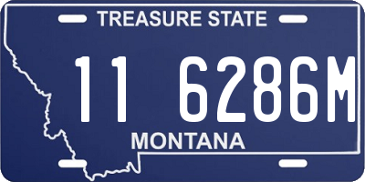 MT license plate 116286M