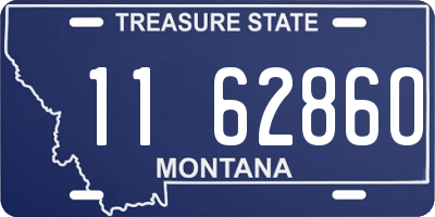 MT license plate 116286O