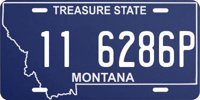 MT license plate 116286P