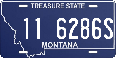 MT license plate 116286S