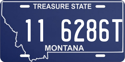 MT license plate 116286T