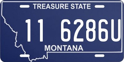 MT license plate 116286U