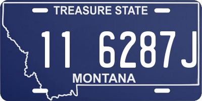 MT license plate 116287J