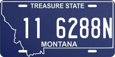 MT license plate 116288N