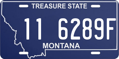 MT license plate 116289F
