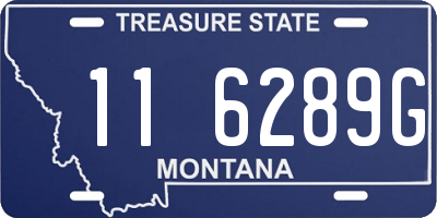 MT license plate 116289G