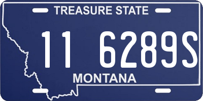 MT license plate 116289S