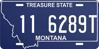 MT license plate 116289T