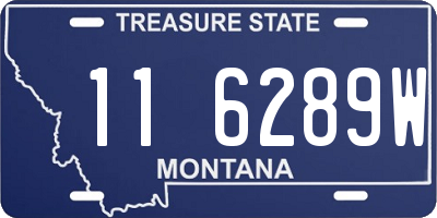 MT license plate 116289W