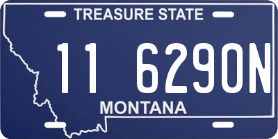 MT license plate 116290N