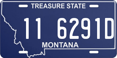 MT license plate 116291D