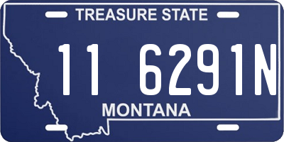 MT license plate 116291N