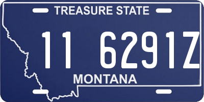 MT license plate 116291Z