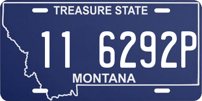MT license plate 116292P